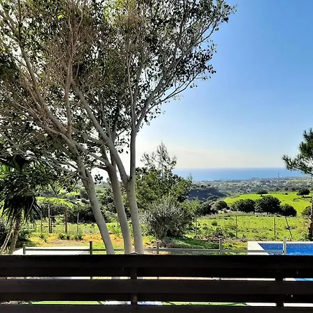 Gavriel - With Breathtaking Sea View, With Private Pool, Secluded, Huge Outdoor Space, Mountain Views Villa Peyia
