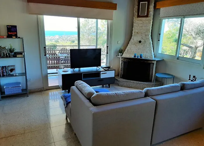 Gavriel - With Breathtaking Sea View, With Private Pool, Secluded, Huge Outdoor Space, Mountain Views Villa *